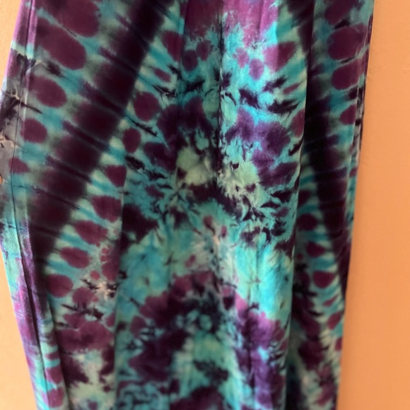 Awesomeness Designs Colorful Tie Dye Halter Maxi Dress - Picture 5 of 12
